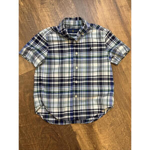 Ralph Lauren Boys Plaid Short Sleeve Button Down Shirt‎ Performance Size 4T